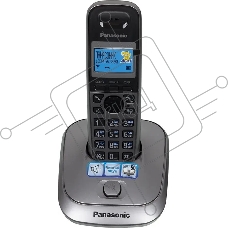 Телефон беспроводной (DECT) Panasonic KX-TG2511RUM (металик) {АОН, Caller ID,спикерфон на трубке,переход в Эко режим одним нажатием}