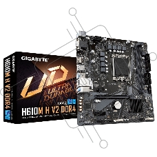 Материнская плата Gigabyte H610M H V2, LGA 1700, Intel H610, 2xDDR5, 4xSATA, 1xM.2, 1xPCIe 4.0 x16, 1xPCIe x1, 1xHDMI, 1xVGA, 1x 1Gb LAN, 2xUSB-A 3.2 Gen 1, 4xUSB-A 2.0, 3x 3.5 мм, 7.1, mATX