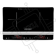 Плита настольная электрическая Endever Skyline IP-66 черный, 3.1 кВт, индукция, конфорки - 2, стеклокерамика, сенсор