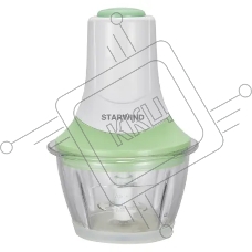 Измельчитель электрический Starwind SCG2011 1л. 300Вт белый/бирюзовый