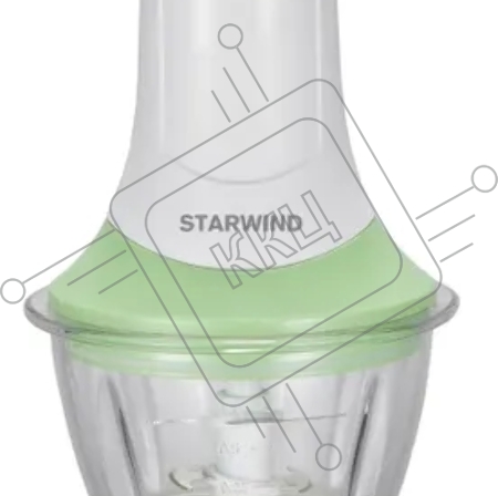 Измельчитель электрический Starwind SCG2011 1л. 300Вт белый/бирюзовый