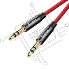 Кабель Baseus CAM30-C91 Yiven Audio Cable M30 AUX 3.5mm (M) to AUX 3.5mm (M) 1.5m Red+Black