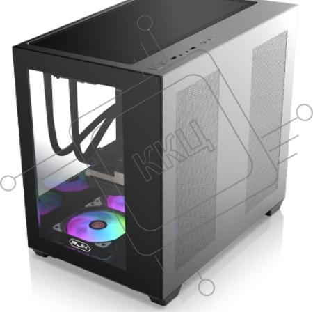 Корпус PAEAN C7 BLACK (ATX; Type C + USB3.0 port; Tempered glass at side & front; 3.5 HDDx2 + 2.5 SSD/HDDx2; Dust filter on top & bottom; 7 PCI slots; Solid foot design)