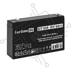Аккумуляторная батарея ExeGate DT 609 (6V 9Ah, клеммы F2)