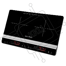 Плитка электрическая индукционного типа с двумя конфорками ENDEVER Skyline IP-66, черный, мощность 1800 Вт+1300 Вт, диаметр посуды 12-26 см, 2 шт/уп