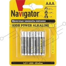 Элемент питания NAVIGATOR NBT-NE-LR03-BP4 94751, 1.5 В