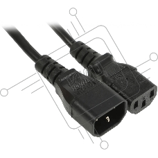 Шнур сетевой Rexant IEC 320 C13 – IEC 320 C14 3x0,75мм², длина 0,6м