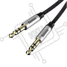 Кабель Baseus CAM30-CS1 Yiven Audio Cable M30 AUX 3.5mm (M) to AUX 3.5mm (M) 1.5m Silver+Black