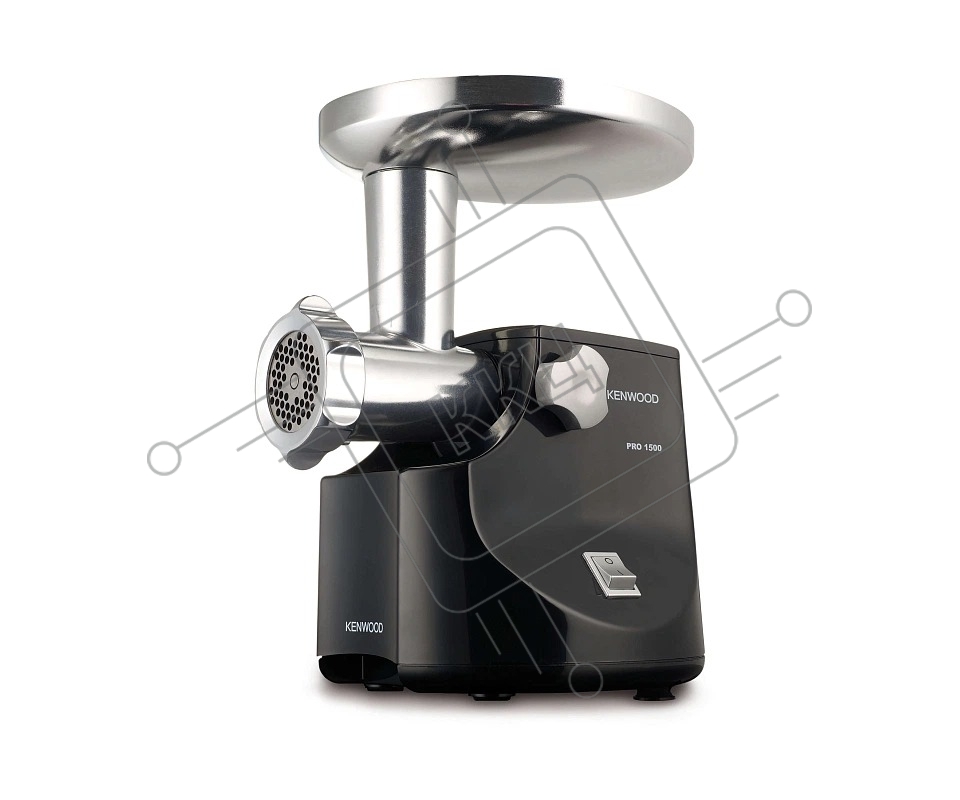 Мясорубка электрическая Kenwood MG474 черный, 1500 Вт, 1.5 кг/мин, реверс, защита от перегрузки, насадки - 6