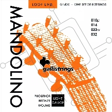 Комплект струн GALLI STRINGS [G1430] для мандолины, размер 10-32