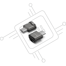 Картридер Vention OTG USB 2.0 CM / MicroSD - Серый