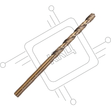 Сверло PATRIOT EXPERT по металлу, Р6М5К5, 4,0 мм, 1шт в блистере