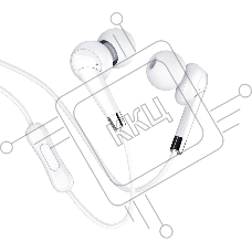 Проводные наушники Hoco M58 Amazing белый, внутриканальные, jack 3.5 мм