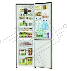 Холодильник Hitachi R-BG410PUC6 GBK 2-хкамерн. черный инвертер