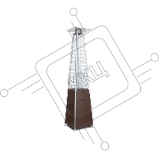 Газовый уличный обогреватель NeoClima 08HW-BW