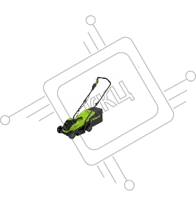 Газонокосилка аккумуляторная GreenWorks GD24LM33, 24v, 33 см, без АКБ и ЗУ (2516107)