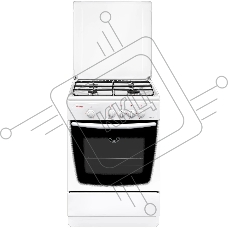 Плита газовая Gefest ПГ 1200 С7 К8 белый, конфорок 4 шт, духовка 63 л, 60 см x 85 см x 60 см