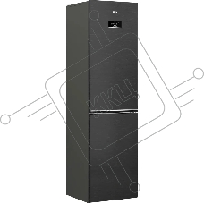 Холодильник Beko B3R0CNK332HXBR черный сапфир двухкамерный 200/100л морозилка снизу, No Frost