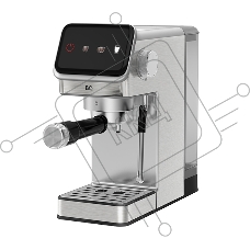 Кофеварка рожковая BQ CM7003 серебристый, исп. кофе - молотый, 1,2 л, 1350 Вт, 20 бар