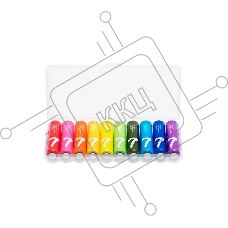 Батарея CUKTECH AAA rainbow alkaline (10 шт.)