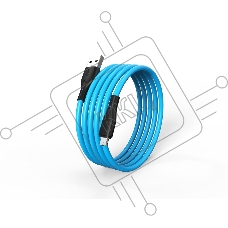 Кабель Smartbuy (iK-12-S21bb) S21 MicroUSB синий, 2.4 А, сил., 1 м