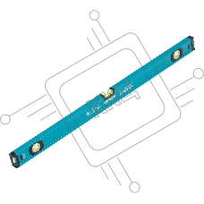 Уровень Gross 33652 алюминиевый, магнит., фрезерованный, 3 глазка, 0,5 мм/м, 800 мм