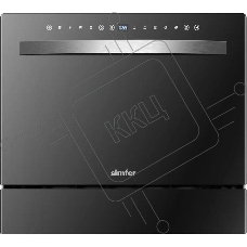 Посудомоечная машина Simfer DBB6501, черный, 55 см, 6 компл., 58 дБ, класс A+