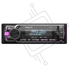 Автомагнитола Prology MG-110, 1 DIN, Bluetooth, USB Type-A, AUX, пульт ДУ