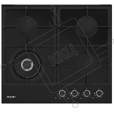 Встраиваемая газовая панель Hotpoint HGS 62F/BK, независимая, черный