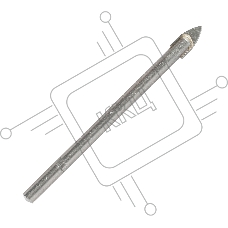 Сверло EDGE by PATRIOT по керамике 5х70 мм, 1шт в блистере