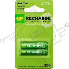 Аккумулятор GP Smart Energy 40AAAHCV-2CRSBC2 AAA NiMH 400mAh (2шт)