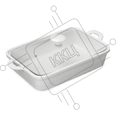 Форма для запекания TalleR TR-66407, прямоугольная с крышкой 32,7*18,9*6,3см