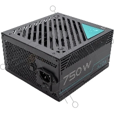 Блок питания Azza PSAZ-750G, 750Вт, 80 PLUS Gold, 120мм, модульный, черный