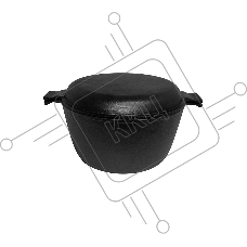 Кастрюля MALLONY CC-24/45 с крышкой-сковородкой,чугун, 4,5 л.