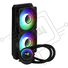 Система водяного охлаждения AeroCool / Formula Mirage L240 черный, 120 мм, алюминий/медь, 2300 об/мин, 26.8 дБ, 4 pin, 400 Вт, 27 мм