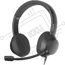 Наушники с микрофоном A4Tech Fstyler FH150U черный 2м накладные USB оголовье (FH150U BLACK)