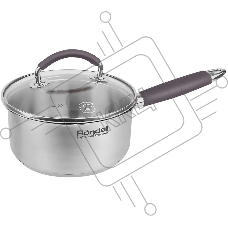 Ковш Rondell Akzent RDS-1386, 1.3 л, с крышкой, стальной