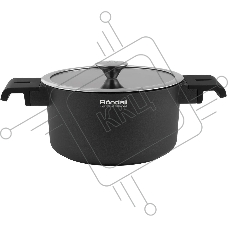 Кастрюля Rondell Modern RDA-1727, 4.4л, 24см, с крышкой, черный