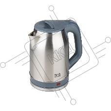 Чайник электрический HOMESTAR HS-1005 2,3 л, 1800 Вт, нержавейка, серый