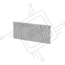 Гвозди PNF 50S для пневмостеплера ANG 210R, отделочные, тип 18GA, сеч.1.25x1.0, шляпка 2 мм, длина 50 мм, сталь,5000 шт.