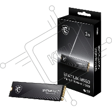 Накопитель SSD MSI M.2 2280 2Tb SPATIUM M560 Client SSD S78-440Q940-P83, PCIe Gen4x4 with NVMe, 3D TLC, R/ W 4900/ 4400