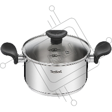 Кастрюля Tefal Primary E3084374 2.1л. d=18см (с крышкой) стальной (2100120956)