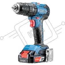 Дрель-шуруповерт DongCheng DCJZ2050i, 20 В, 2 Ач, 50 Нм, бесщеточный, ударный