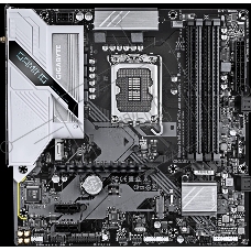 Материнская плата Gigabyte B760M GAMING PLUS WIFI DDR4, LGA1700, Intel B760, 4xDDR4, 4xSATA, 2xM.2, 1xPCIe 4.0 x16, 2xPCIe 3.0 x1, 1xDP, 1xHDMI, 1x1Gb LAN, Wi-Fi 6, Bluetooth 5.3, 3xUSB-A 5Gbps, 6xUSB-A 2.0, 1xUSB-C 5Gbps, 3x3.5 мм, 7.1, mATX