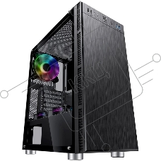 Компьютерный корпус Accord 3407 черный без БП ATX 2xUSB 2.0 2xUSB 3.0 audio bott PSU