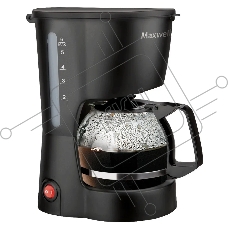 Кофеварка капельная Maxwell MW-1657(BK) черный, исп. кофе - молотый, 0.6 л, 600 Вт