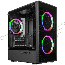 Компьютерный корпус Ginzzu CL406 mATX FAN 3*12 FRGb (12RR4)
