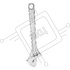 Разводной ключ Deli DL015A 15