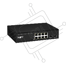 Коммутатор NST NS-SW-8G2G-P, 8×1 Гбит/с PoE + 2×1 Гбит/с SFP, неуправляемый