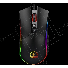 Мышь проводная Jet.A Panteon PS80 черный, 5000 dpi, USB, кнопки - 9